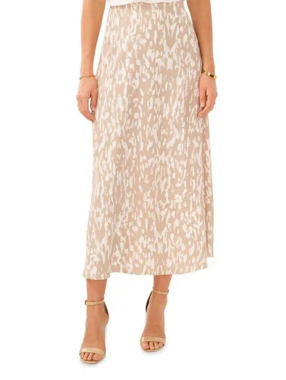 NWT Vince Camuto midi skirt lightweight abstract artsy XL